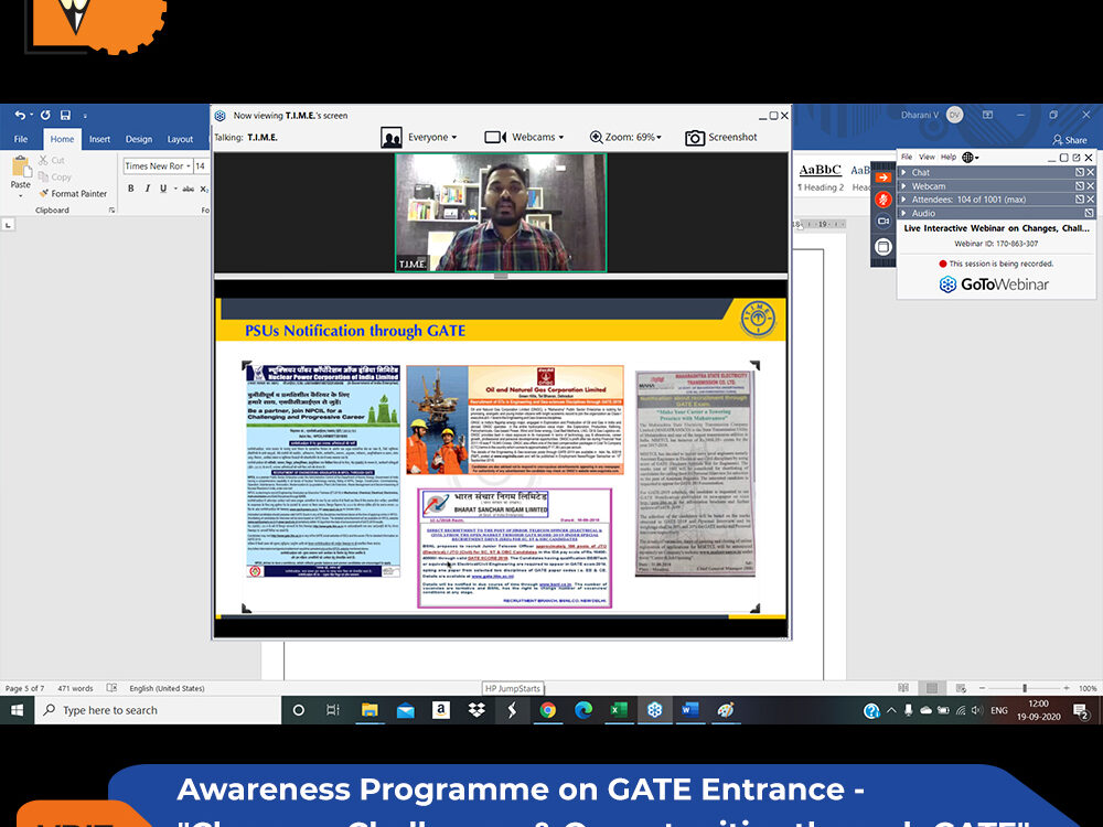 Changes, Challenges & Opportunities through GATE