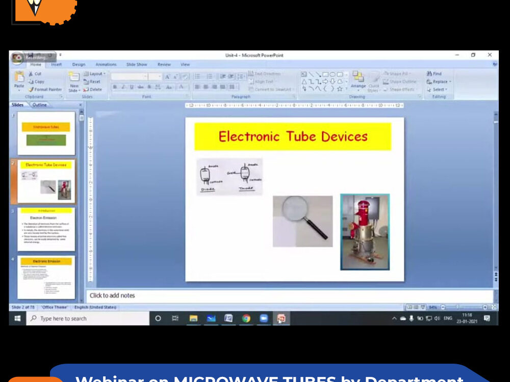 Webinar on MICROWAVE TUBES